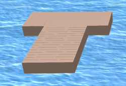 12-Foot Wood Dock